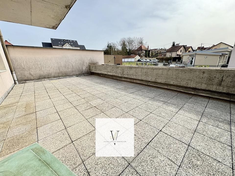 SARREGUEMINES - F3 de 70m2 + 40m2 terrasse et cave